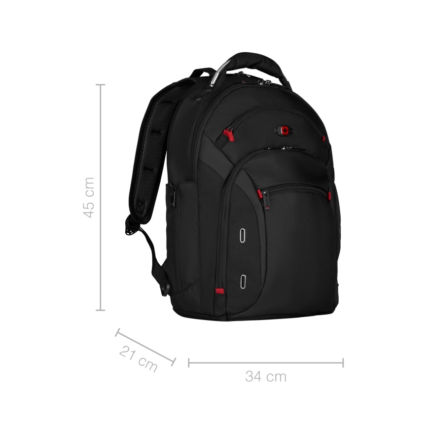 Wenger - Mochila para computador portátil 20 l 15" com bolsa para tablet 10" Gigabyte preto