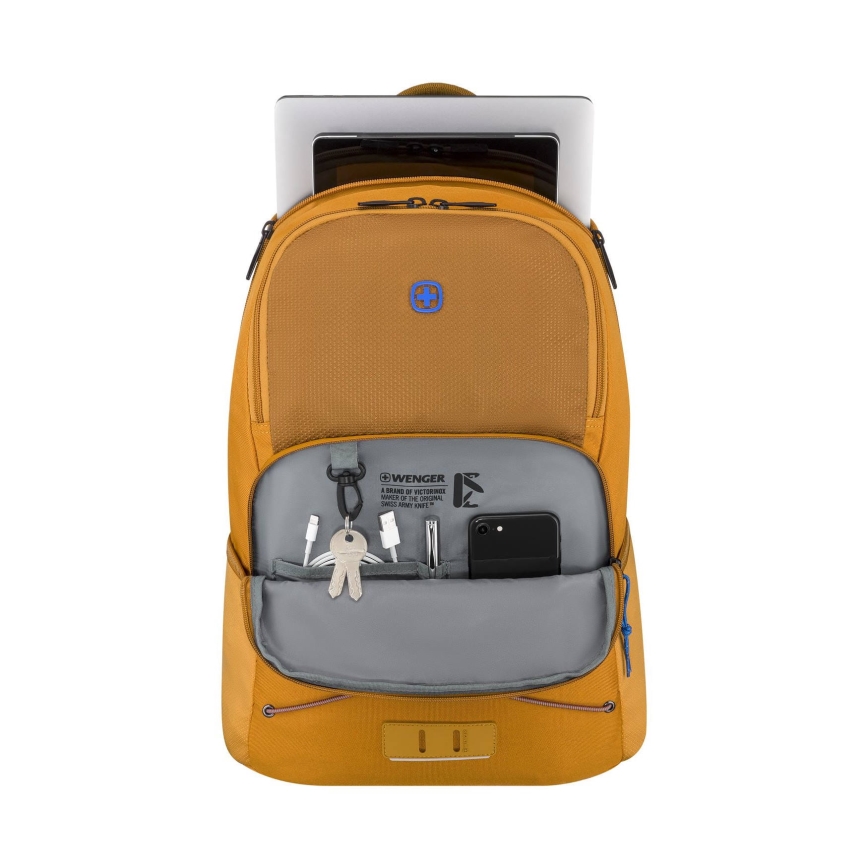 Wenger - Mochila para computador portátil 22 l 15,6" com bolsa para tablet 10" Trayl amarelo