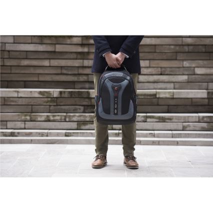 Wenger - Mochila para computador portátil 25 l 17" com bolsa para tablet 12" Pegasus preto/cinzento