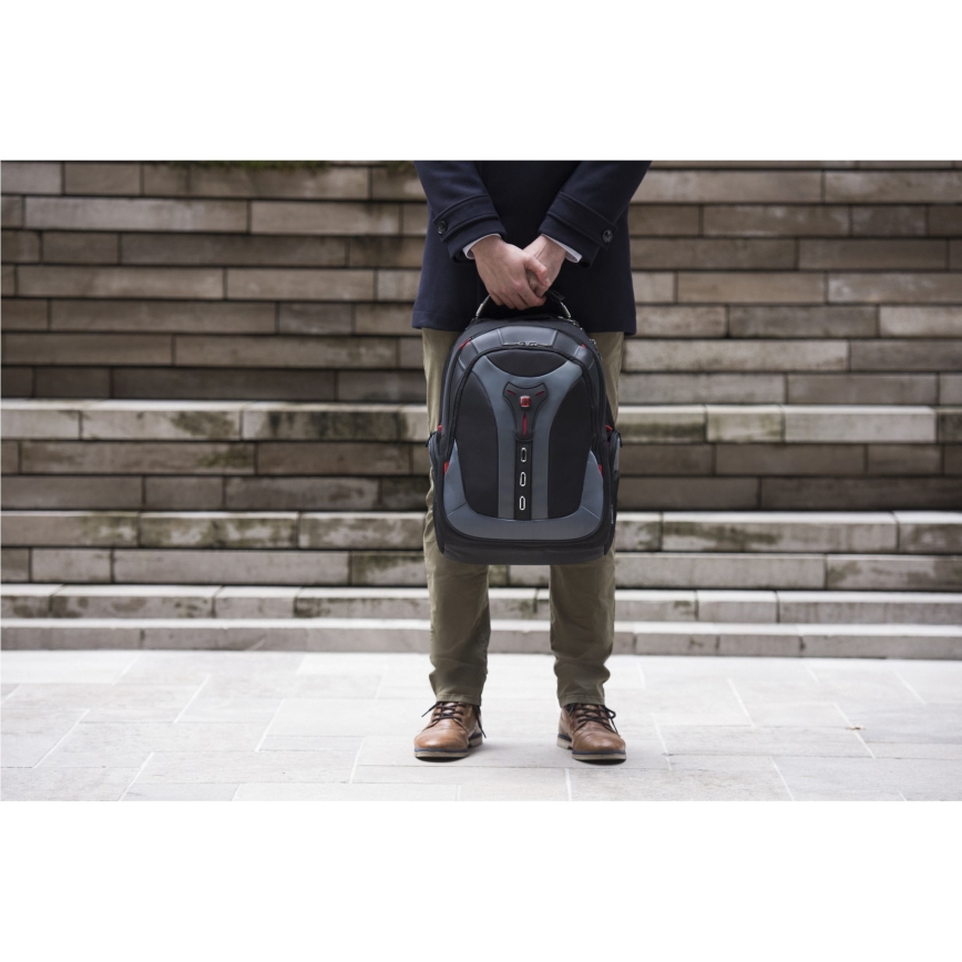 Wenger - Mochila para computador portátil 25 l 17" com bolsa para tablet 12" Pegasus preto/cinzento