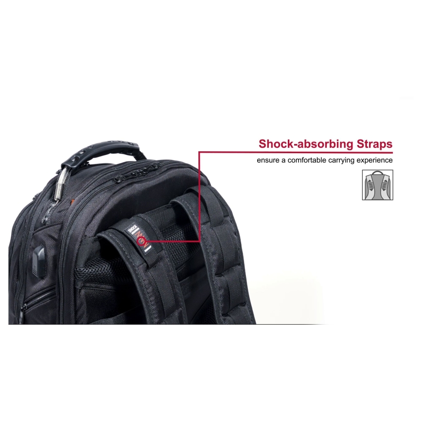 Wenger - Mochila para computador portátil 26 l 17" com bolsa para tablet 10" Ibex Ballistic Deluxe