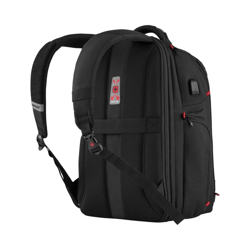 Wenger - Mochila para computador portátil 29 l 17,3'' com bolsa para tablet 12" Leitor One preto