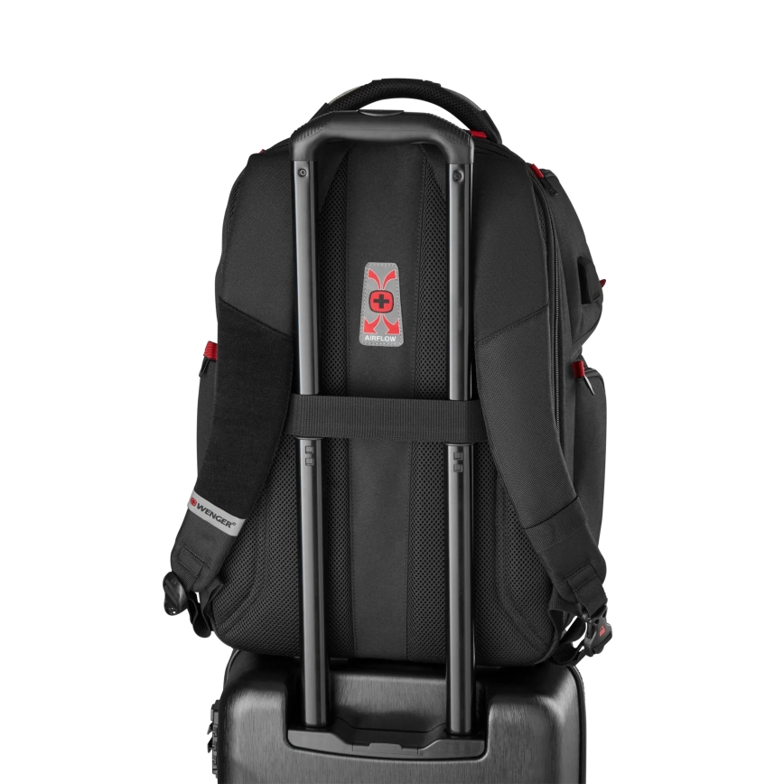 Wenger - Mochila para computador portátil 29 l 17,3'' com bolsa para tablet 12" Leitor One preto