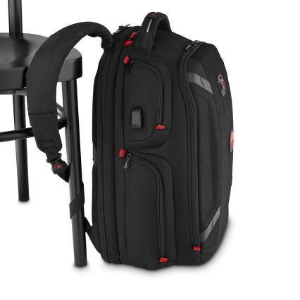 Wenger - Mochila para computador portátil 29 l 17,3'' com bolsa para tablet 12" Leitor One preto