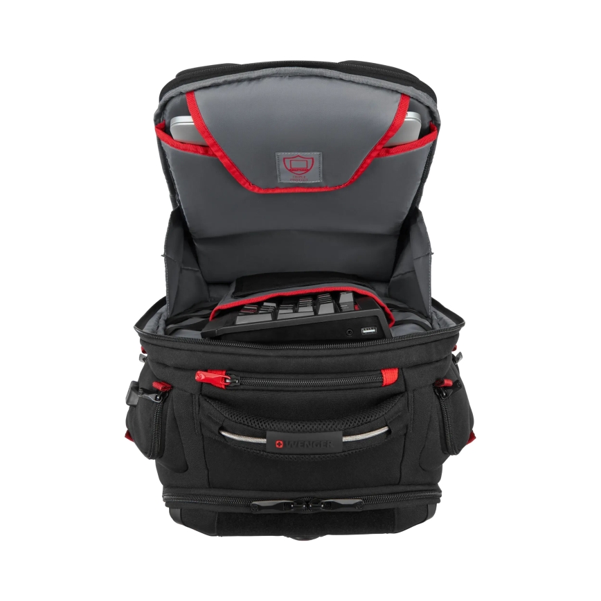 Wenger - Mochila para computador portátil 29 l 17,3'' com bolsa para tablet 12" Leitor One preto