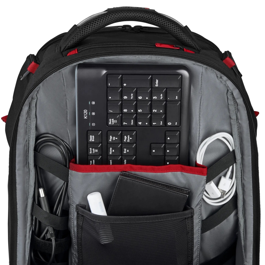 Wenger - Mochila para computador portátil 29 l 17,3'' com bolsa para tablet 12" Leitor One preto