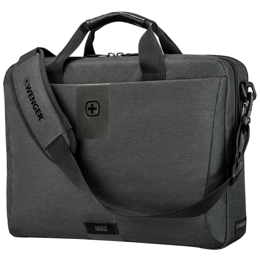 Wenger - Mala para portátil 15 l 16 com bolso para tablet 10 MX ECO Brief cinza