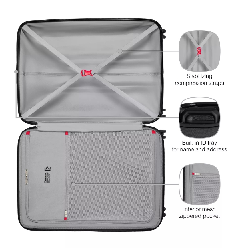 Wenger - Mala de viagem com rodas 93 l Prymo preta