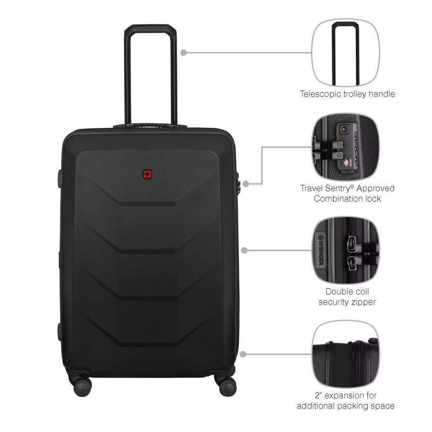 Wenger - Mala de viagem com rodas 93 l Prymo preta