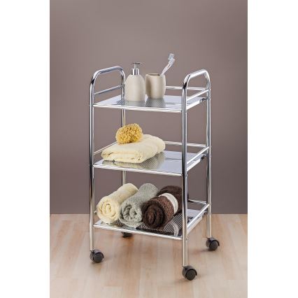 WENKO 12285100 - Carrinho EXCLUSIVE 41x75 cm cromado brilhante