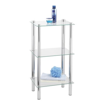 WENKO 15851100 - Estante YAGO 40x74 cm prateada/transparente