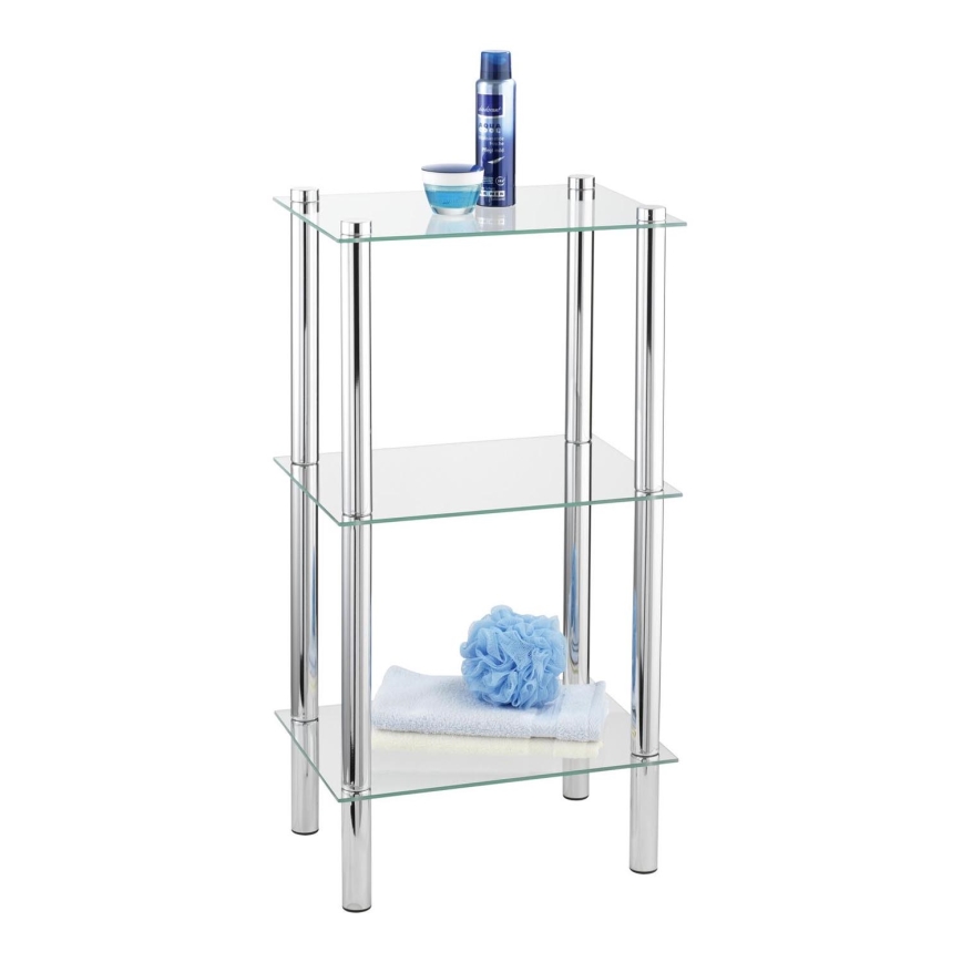 WENKO 15851100 - Estante YAGO 40x74 cm prateada/transparente