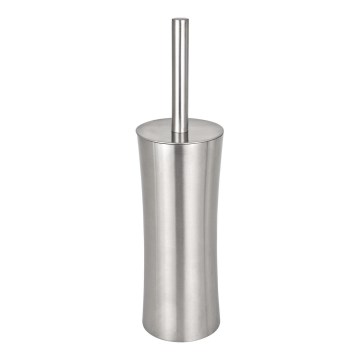 WENKO 16742100 - Escova de WC PIENO 10x37,5 cm aço inoxidável/satinado
