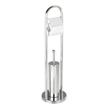 WENKO 16993100 - Conjunto para WC VASTO 22x81 cm inox/prateado