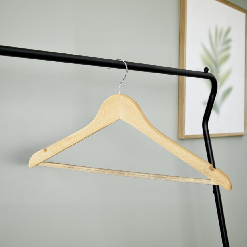 WENKO 17219008100 - Cabides ECO 45x23,5 cm castanhos