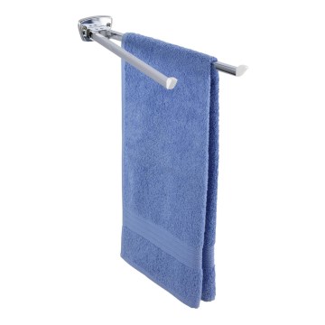 WENKO 17875100 - Toalheiro BASIC 42x8 cm, aço inoxidável/prateado