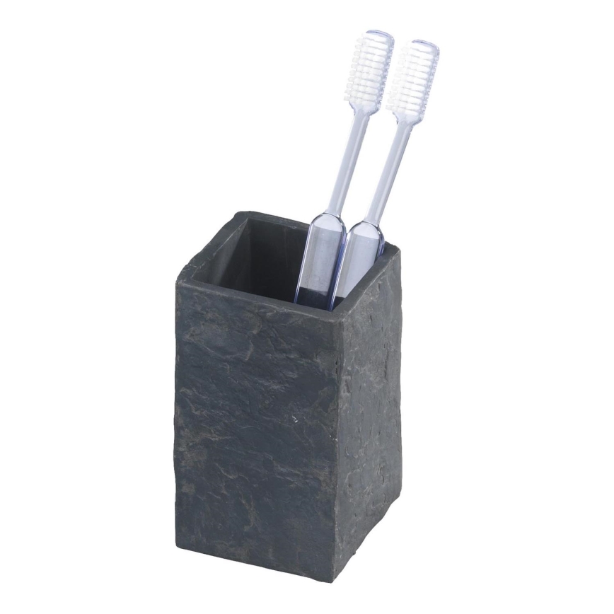 WENKO 17920100 - Copo SLATE ROCK 6,4x10,5 cm antracite