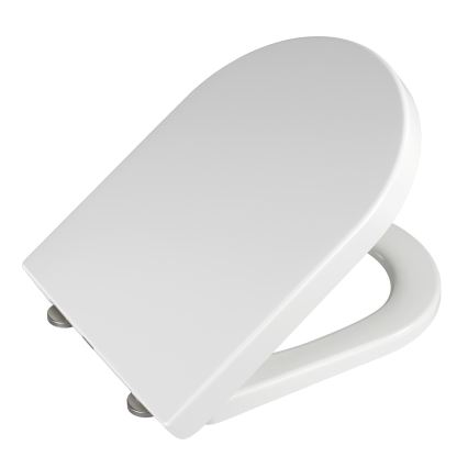 WENKO 18396100-WC assento de sanita PALMA 46,5x35,7 cm branco/prateado