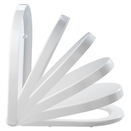 WENKO 18396100-WC assento de sanita PALMA 46,5x35,7 cm branco/prateado