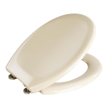 WENKO 18760100-WC Assento para sanita OTTANA 37,5x44,5 cm bege/prateado