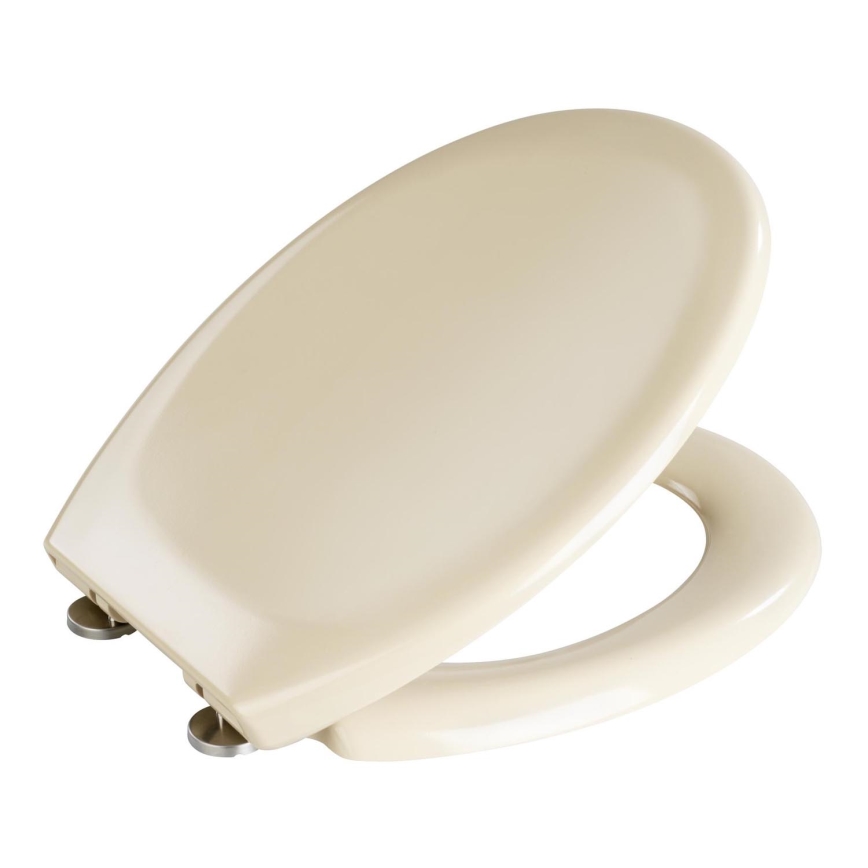 WENKO 18760100-WC Assento para sanita OTTANA 37,5x44,5 cm bege/prateado