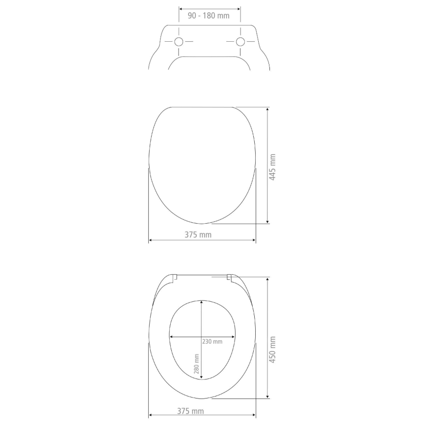 WENKO 18760100-WC Assento para sanita OTTANA 37,5x44,5 cm bege/prateado