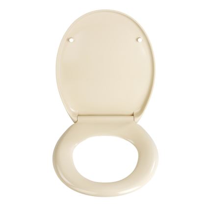 WENKO 18760100-WC Assento para sanita OTTANA 37,5x44,5 cm bege/prateado