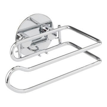 WENKO 18774100 - Suporte de papel higiénico TURBO-LOC redondo em aço 14x9 cm cromado