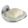 WENKO 18776100-Saboneteira TURBO-LOC RUND STAHL 13x11 cm cromado brilhante/branco