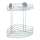 WENKO 18914100-Prateleira de Canto TURBO-LOC RUND AÇO 26,5x33 cm cromado brilhante