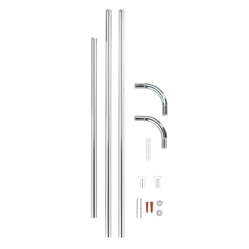WENKO 19215100 - Suporte para barra UNIVERSAL 2x2 cm cromado/branco