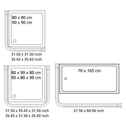 WENKO 19215100 - Suporte para barra UNIVERSAL 2x2 cm cromado/branco
