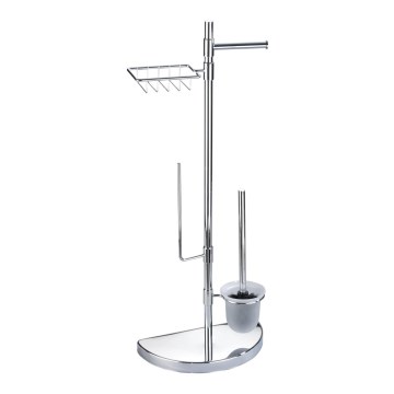 WENKO 196022500 - Móvel para casa de banho SPACE MARVEL 34x84,5 cm prata/satinado
