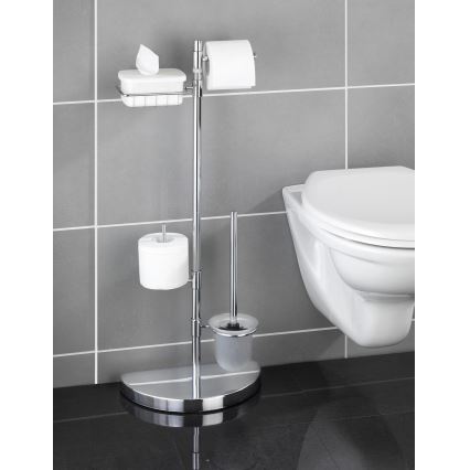 WENKO 196022500 - Móvel para casa de banho SPACE MARVEL 34x84,5 cm prata/satinado