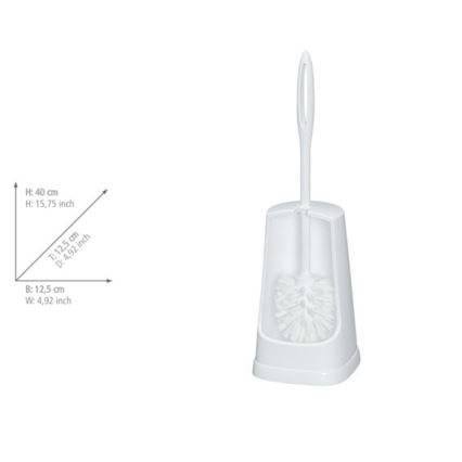 WENKO 19607100 - Escova de sanita SIMPLE 12,5x40 cm branca