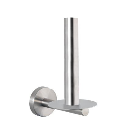 WENKO 19613100 - Suporte para papel higiénico BOSIO MATT 8x18 cm aço inoxidável/prateado