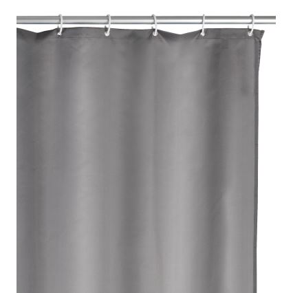 WENKO 20044100 - Cortina de duche 180x200 cm cinzenta