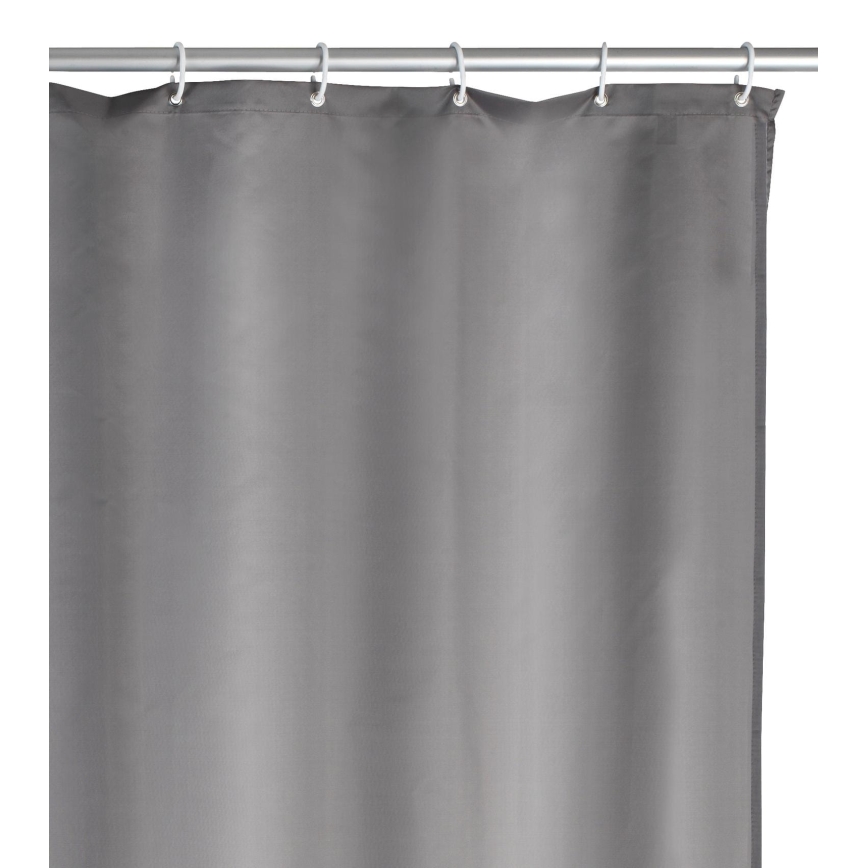WENKO 20044100 - Cortina de duche 180x200 cm cinzenta