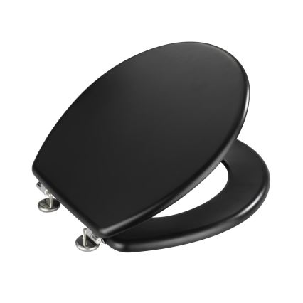 WENKO 20077100-WC assento de sanita PRIMA 37x41 cm preto/prateado