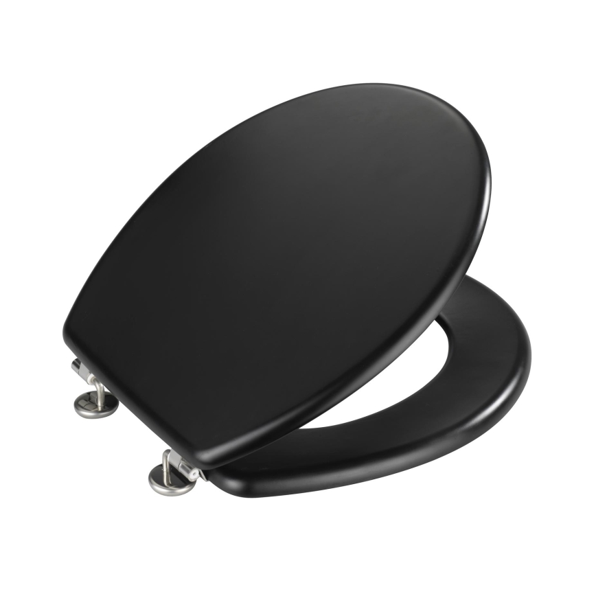 WENKO 20077100-WC assento de sanita PRIMA 37x41 cm preto/prateado