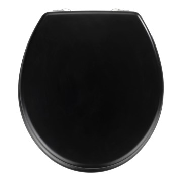 WENKO 20077100-WC assento para sanita PRIMA 37x41 cm preto/prateado