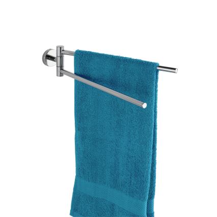 WENKO 20213100 - Suporte para toalhas BOSIO SHINE 43 x 9 cm, aço inoxidável/prateado