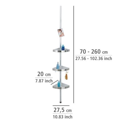 WENKO 20349100-Peça de canto PREMIUM 27,5x260 cm satinado
