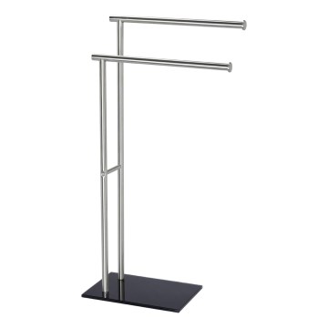 WENKO 20390100 - Suporte para toalhas LIMA 41x79 cm inox/satinado/preto