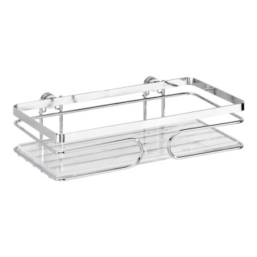 WENKO 20409100-Prateleira PREMIUM em Aço Inoxidável 24x13,5 cm inox/prateada