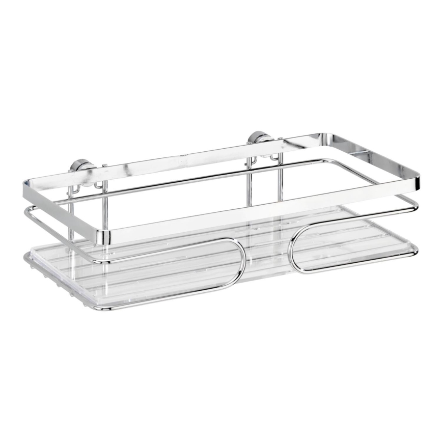 WENKO 20409100-Prateleira PREMIUM em Aço Inoxidável 24x13,5 cm inox/prateada