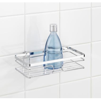 WENKO 20409100-Prateleira PREMIUM em Aço Inoxidável 24x13,5 cm inox/prateada