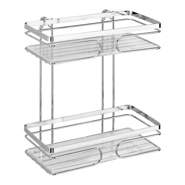 WENKO 20410100-Prateleira PREMIUM em Aço Inoxidável 24x27 cm inox/prateado