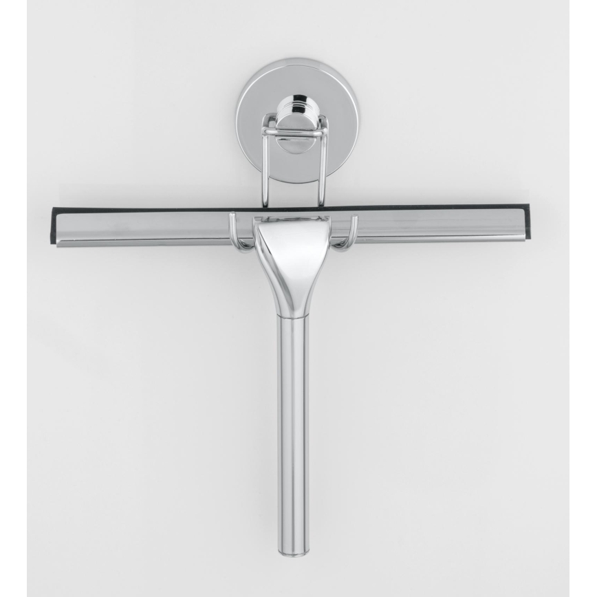 WENKO 20877100 - Rodo VACUUM-LOC redondo em aço inox 24,5x25 cm, cromado brilhante/prateado