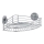 WENKO 20887100-Prateleira VACUUM-LOC redonda em aço 31x22,5 cm, cromado brilhante